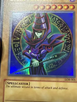 Yugioh Dark Magician Holo LOB-005 Ultra Rare LP - Image 5