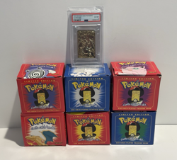 (6) VTG '99 Burger King/Nintendo Pokemon 23K Gold Plated Trading Cards Complete - Image 1