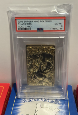(6) VTG '99 Burger King/Nintendo Pokemon 23K Gold Plated Trading Cards Complete - Image 3
