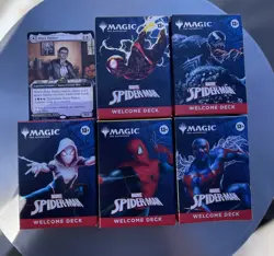 Magic: The Gathering Spider-Man Welcome Deck 5 Colors SEALED Plus Promo Card - Image 1