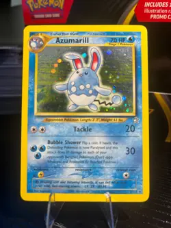 Azumarill Pokemon TCG Trading Card - RARE HOLO - 2/111 Neo Genesis - Image 1