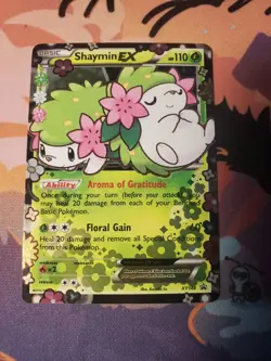 Pokemon TCG Shaymin EX Black Star Promo Holo Card XY148 XY Generations - Image 1