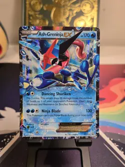Ash-Greninja EX XY133 Black Star Promo Holo Pokemon Card - Image 1