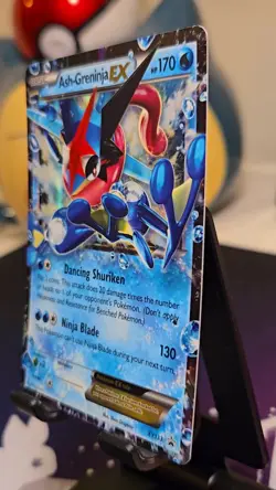 Ash-Greninja EX XY133 Black Star Promo Holo Pokemon Card - Image 2