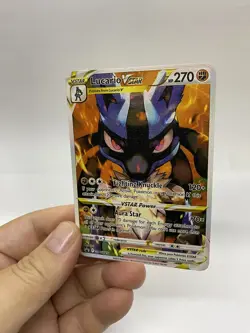 Lucario Vstar Gold Metal Pokemon Card-Collectible Gift Display！Christmas GOOD! - Image 3