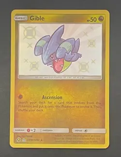 Pokemon Card Gible SV38/SV94 Hidden Fates Shiny Vault - Near Mint - Image 1