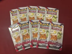 Lot Of 10 Scarlet And Violet Base - Fun Packs - 3 Pokemon Cards Each Pack - Image 1