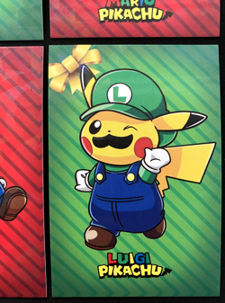 Pokemon X Super Mario - Mario & Luigi Pikachu Merry Christmas Card Database Data - Image 5