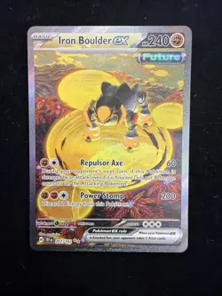 Pokemon TCG Iron Boulder EX Temporal Forces 207/162 Holo Card - Image 2