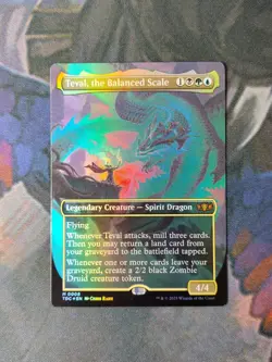 Teval, the Balanced Scale - Foil Borderless | 7% Off 2+ | Dragonstorm | NM | MTG - Image 1