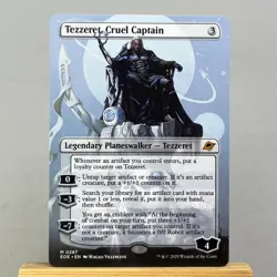 Tezzeret, Cruel Captain #287 (Borderless) Edge of Eternities Holo - Image 1