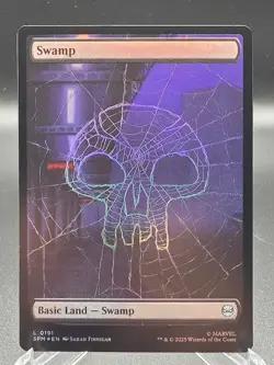 MTG - Swamp 0191 (Foil) - Marvel's Spider-Man NM/M Condition - Image 1