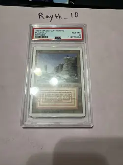1994 Magic The Gathering Plateau Revised PSA 8 Near Mint-Mint - Image 1