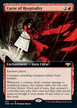 Curse of Hospitality (Extended) [Innistrad: Crimson Vow] Magic MTG - Image 1