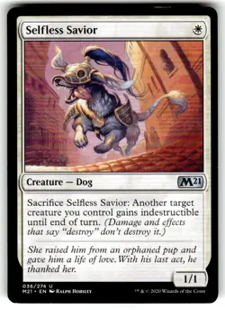 Magic: The Gathering Selfless Savior Uncommon MTG NM - Image 1