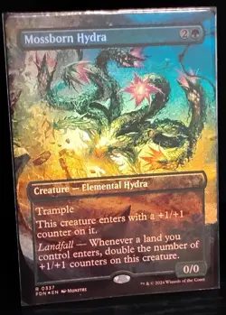 Mossborn Hydra (Borderless) (Foil) Foundations | Magic: The Gathering - Image 2