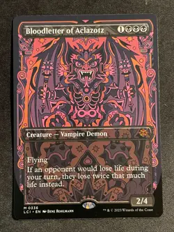 MTG Bloodletter of Aclazotz (Borderless), NM-Mint, (LCI #0336) Regular - Image 1