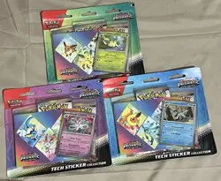3x Pokemon TCG Prismatic Evolutions Tech Sticker Collection SHIPS FAST UPS 🚚💨 - Image 1