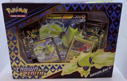 Pokemon TCG Crown Zenith Regieleki V / Regidrago V Collection Box Factory Sealed 820650851834 - Image 1