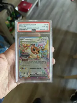 Pokemon TCG Eevee ex 075/131 Prismatic Evolutions Surprise Box Promo *PSA 10* - Image 1