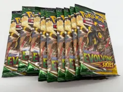 Pokemon Evolving Skies 9 ARTSETS w/ Display & Acrylic Case (36 Packs Total) - Image 3