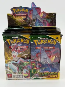 Pokemon TCG Evolving Skies (9) 4 Pack ARTSETS w/ Booster Display & Acrylic Case - Image 3