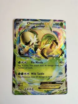 2014 Pokemon TCG Chesnaught EX Full Art Holo Black Star Promo #XY18 - Image 1