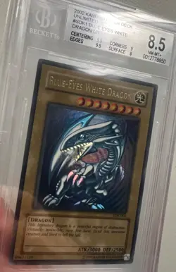 BGS 8.5 Blue Eyes White Dragon SDK Unlimited UR 2002 YU-GI-OH! TCG SDK KAIBA - Image 2