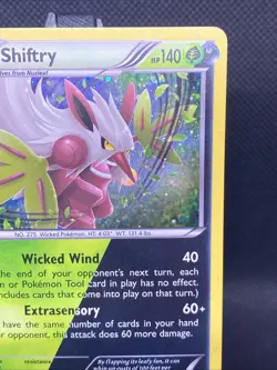 Shiftry 11/114 XY Steam Siege 2016 Cosmos Holo Rare Pokemon Card NM - Image 3