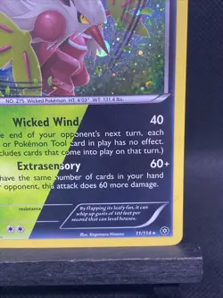 Shiftry 11/114 XY Steam Siege 2016 Cosmos Holo Rare Pokemon Card NM - Image 4