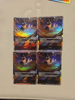 x4 Sabo PRB02-014 SR ONE PIECE Card PRB02 - ONE PIECE Card Game ENGLISH Playset - Image 1