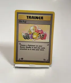 Pokemon Mr. Fuji Trainer Card 1999 SHADOWLESS 58/62 Base Lot Of 14 - Image 3
