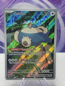 Pokemon Card TCG - Snorlax SVP 051 Scarlet & Violet 151 Black Star Promo NM - Image 1