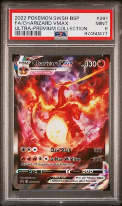 Pokemon Card PSA 9 CHARIZARD VMAX #261 Ultra Premium Collection SWSH Promo - Image 1