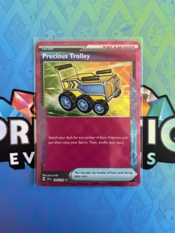 Precious Trolley 185/191 Sv08: Surging Sparks Ace Spec Trainer Pokemon Card - Image 1