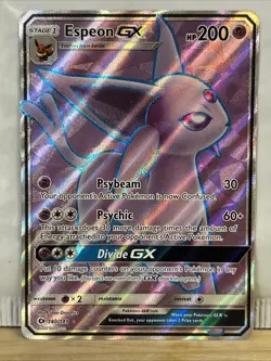 Espeon GX 140/149 Sun & Moon Base Full Art Ultra Rare Holo Pokemon Card NM - Image 1
