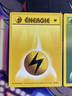 1st Edition Shadowless Energie Pokemon Card Lot Vintage WOTC Lp/NM French - Image 2