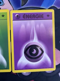 1st Edition Shadowless Energie Pokemon Card Lot Vintage WOTC Lp/NM French - Image 4