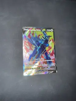 Pokemon Origin Forme Dialga V SWSH255 Full Art Black Star Promo Card Holo - Image 1