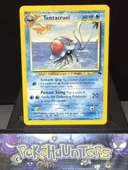 Pokemon Card Tentacruel 10/18 Southern Islands Set WOTC Played - Image 1
