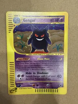 Gengar Holo Rare 13/165 Expedition Base Set 2002 WOTC Pokemon Card - Image 1