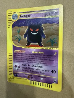 Gengar Holo Rare 13/165 Expedition Base Set 2002 WOTC Pokemon Card - Image 3