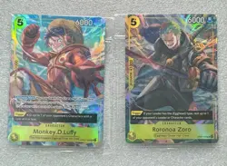 One Piece Illustration Box Vol 3 Roronoa Zoro & Monkey.D.Luffy Promo Cards ENG - Image 1