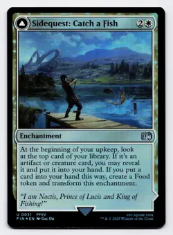 Sidequest: Catch a Fish [0031] FIN Uncommon Foil [MTG Card English] - Image 1