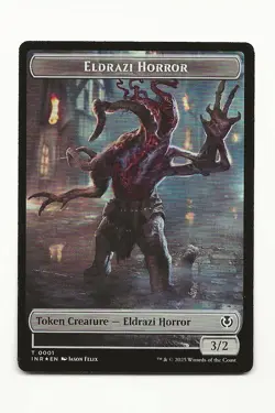 Eldrazi Horror Double-Sided Token MTG Foil Card 1x Innistrad Remastered NM - Image 1