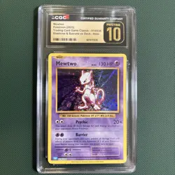 Mewtwo Pokemon (2023) Trading Card Game Classic - 014/034 Holo CGC PRISTINE 10 - Image 2