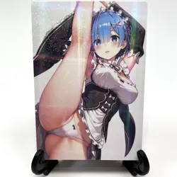 Re:Zero Rem Sexy Hot Anime Waifu Maid Girl Lewd Doujin Goddess Story Art Card - Image 1