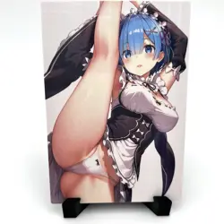 Re:Zero Rem Sexy Hot Anime Waifu Maid Girl Lewd Doujin Goddess Story Art Card - Image 2