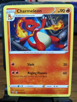 Charmeleon Pokemon Card Magnet Refrigerator Fridge Novelty Altered - Image 1