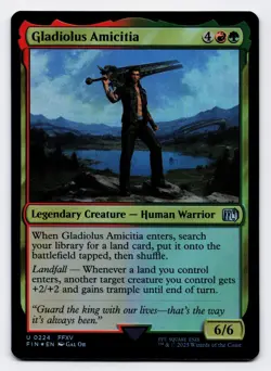 Gladiolus Amicitia [0224] FIN Uncommon Foil [MTG Card English] - Image 1